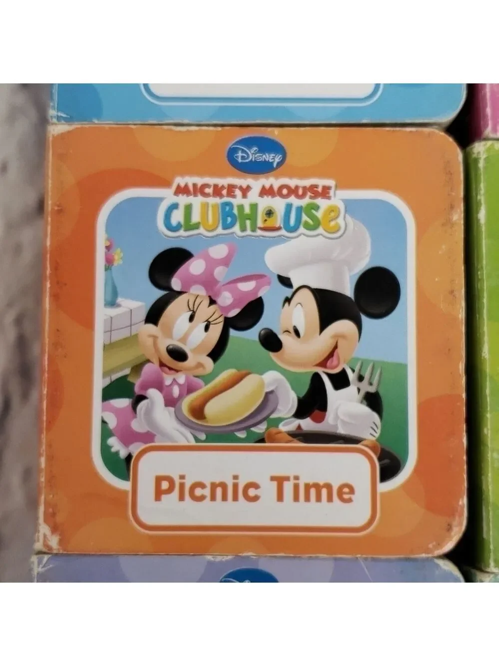 DISNEY Mickey Mouse Clubhouse Chubby First Baby Learning Book Set VGUC
